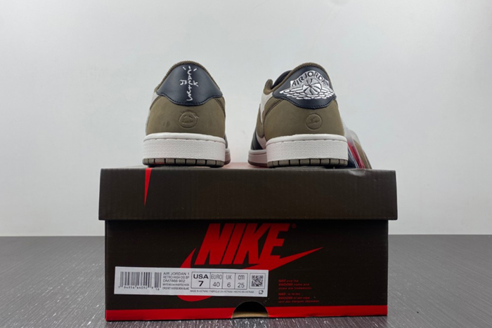 Air Jordan 1 Low Black Gray Brown  DM866 902