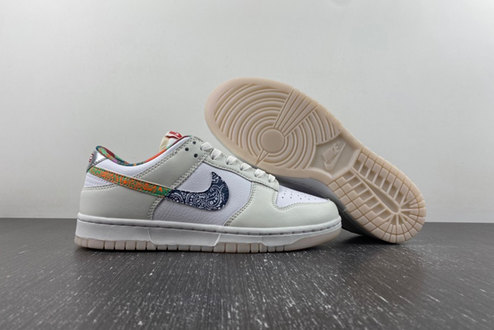Nike Dunk Low White Multi-Color Paisley  FN8913-141