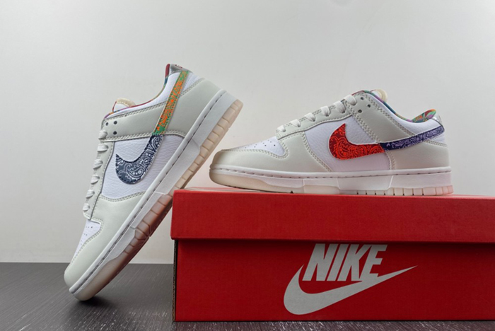 Nike Dunk Low White Multi-Color Paisley  FN8913-141