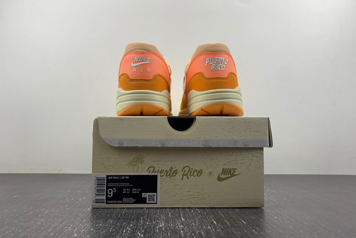 Nike Air Max 1 Puerto Rico “Orange Frost”  FD6955-800O
