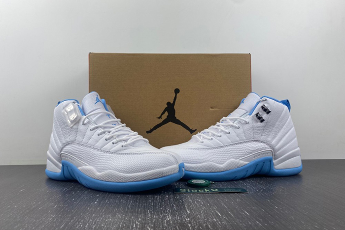 Jordan 12 Retro White University Blue  308243-142