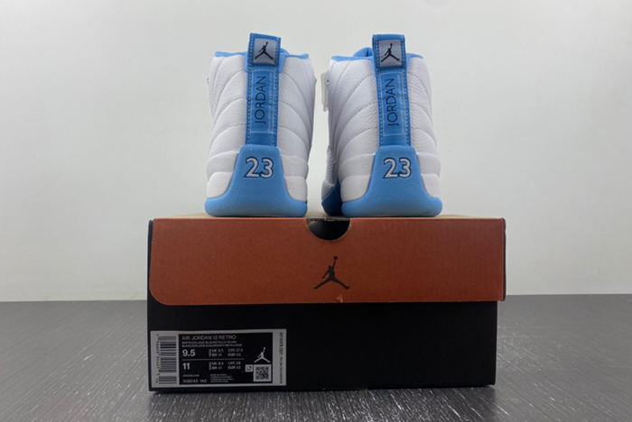 Jordan 12 Retro White University Blue  308243-142