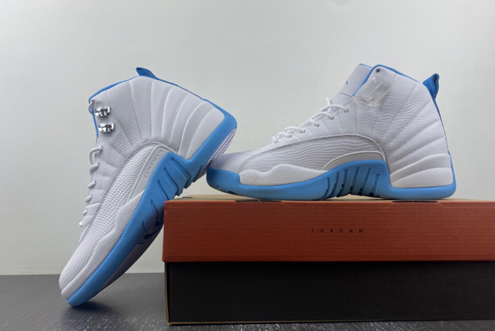 Jordan 12 Retro White University Blue  308243-142