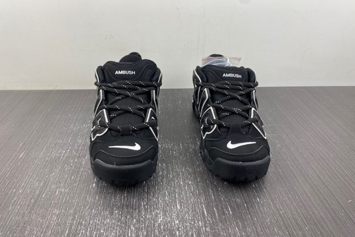AMBUSH x Nike Air More Uptempo Low “Black/White”  FB1299-001