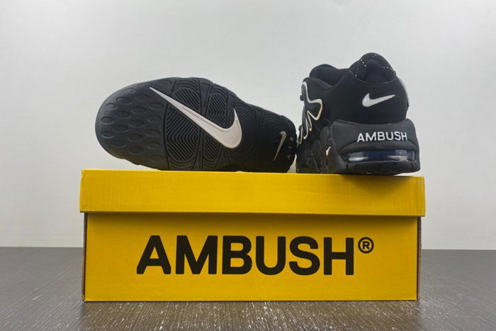 AMBUSH x Nike Air More Uptempo Low “Black/White”  FB1299-001
