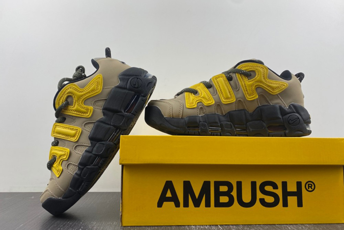 AMBUSH x Nike Air More Uptempo Low “Limestone”  FB1299-200