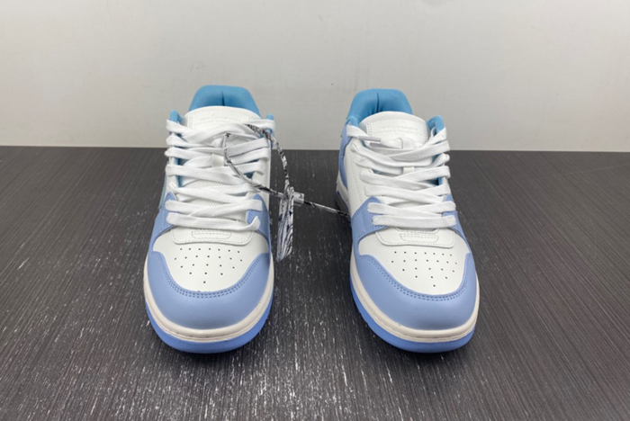 Off-White Out Of Office Calf Leather White Baby Blue   OMIA189C99-LEA007-0140