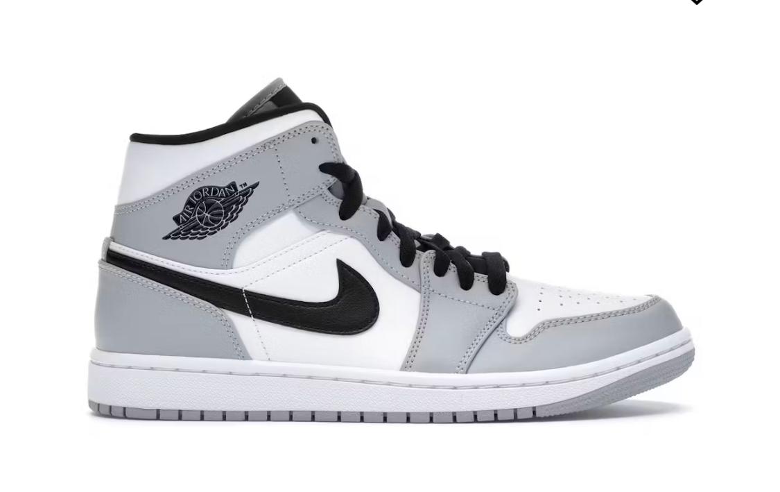 Jordan 1 Mid Light Smoke Grey (GS)   554725-092