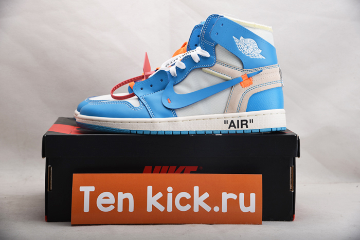 Off-White  Air Jordan 1 Powder Blue UNC AQ0818-148