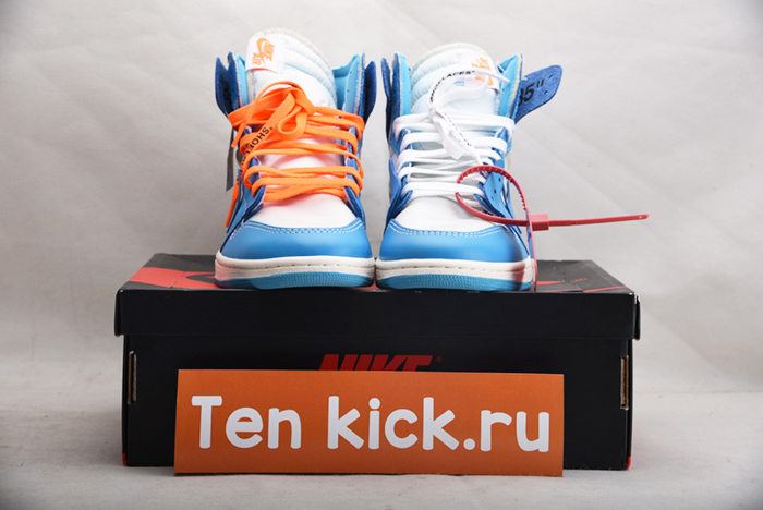 Off-White  Air Jordan 1 Powder Blue UNC AQ0818-148