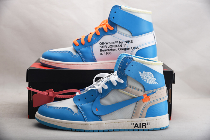 Off-White  Air Jordan 1 Powder Blue UNC AQ0818-148