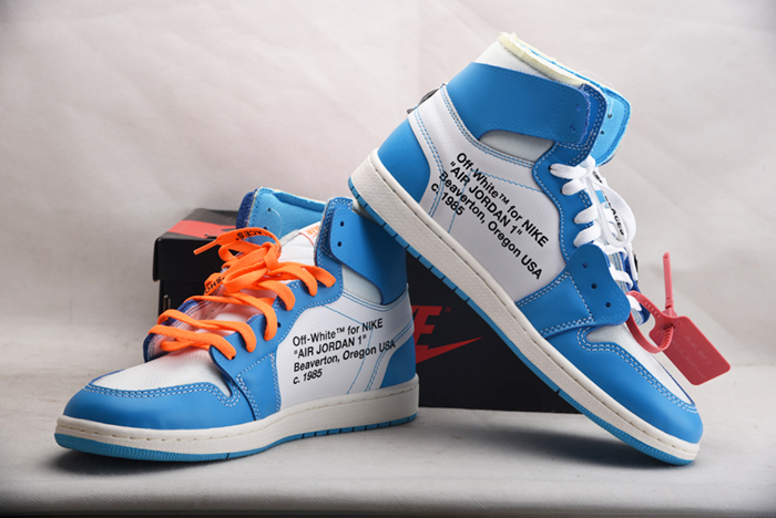 Off-White  Air Jordan 1 Powder Blue UNC AQ0818-148