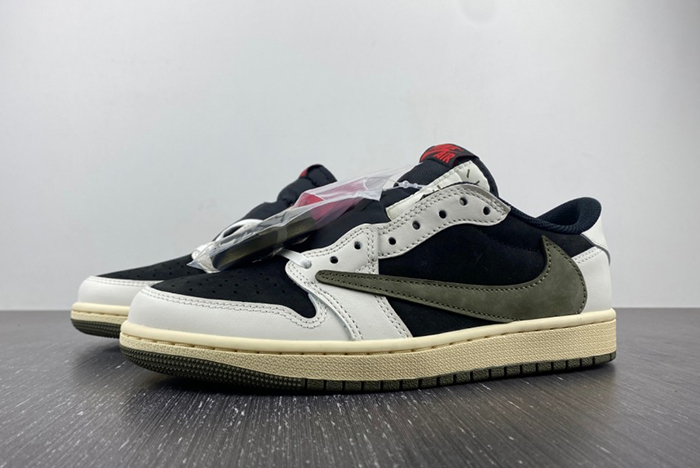 Travis Scott x Air Jordan 1 Low OG Olive  DZ4137-106