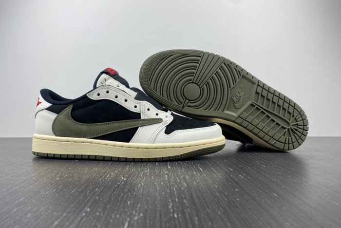Travis Scott x Air Jordan 1 Low OG Olive  DZ4137-106