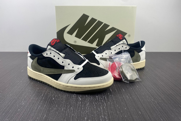 Travis Scott x Air Jordan 1 Low OG Olive  DZ4137-106