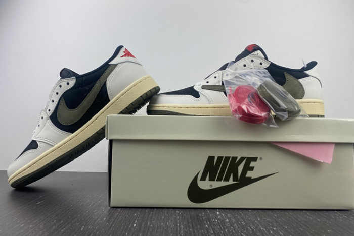 Travis Scott x Air Jordan 1 Low OG Olive  DZ4137-106