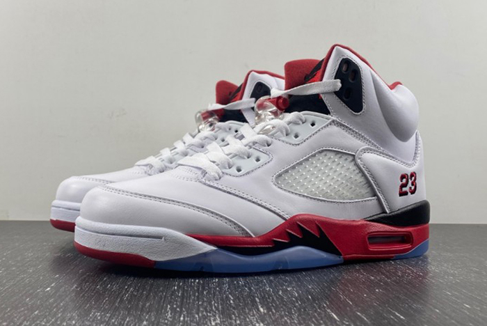Jordan 5 Retro Fire Red Black Tongue 136027-120