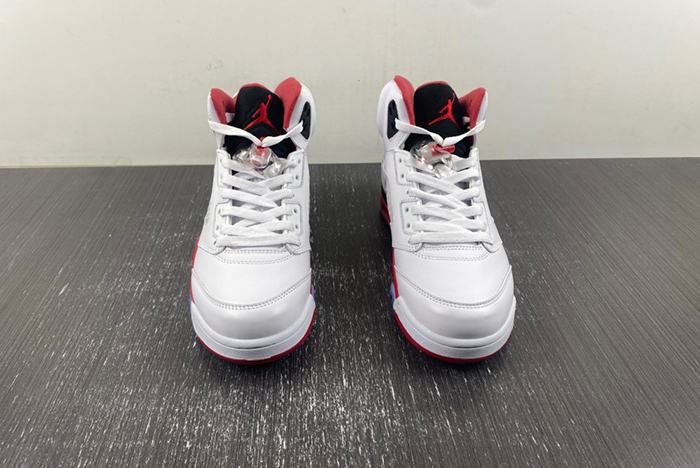 Jordan 5 Retro Fire Red Black Tongue 136027-120