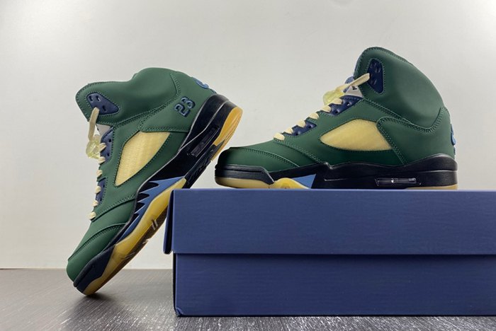 Air Jordan 5 "Navy Green” FZ5758-003