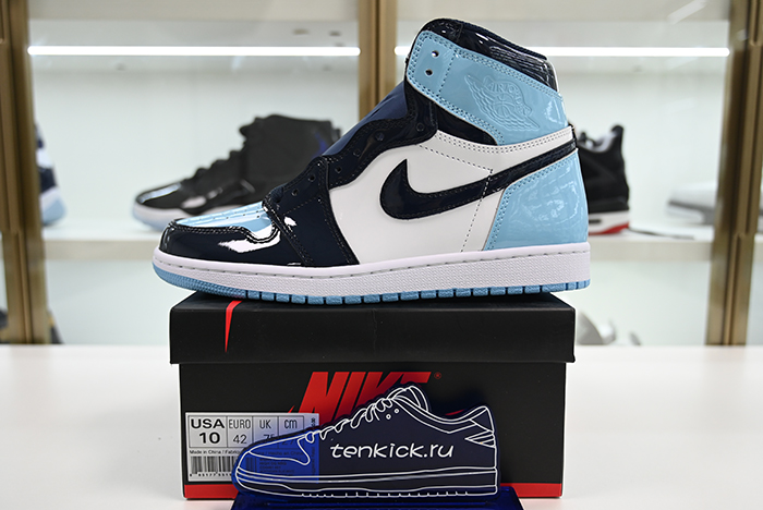 Air Jordan 1 UNC Blue Chill Patent   Leather CD0461-401