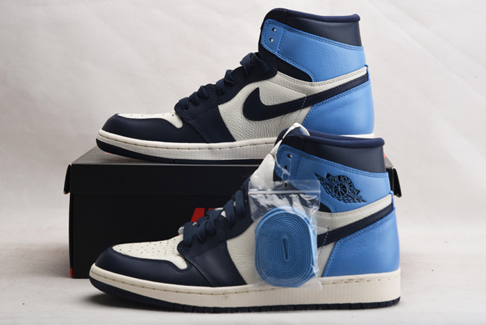 AIR JORDAN 1 OBSIDIAN UNIVERSITY BLUE 555088-140