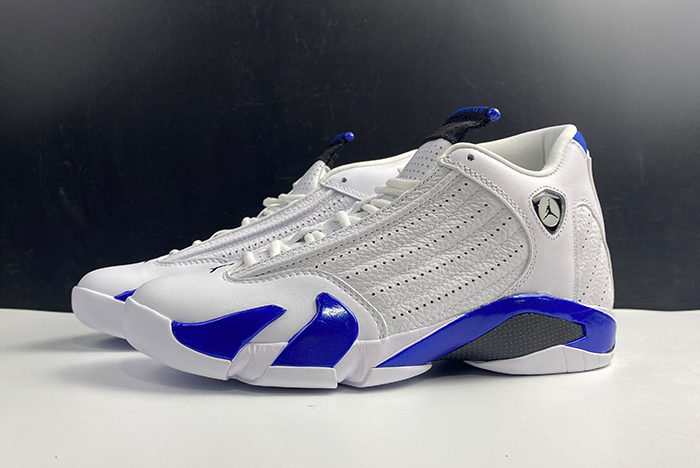 Jordan 14 Retro White Hyper Royal  487471-104