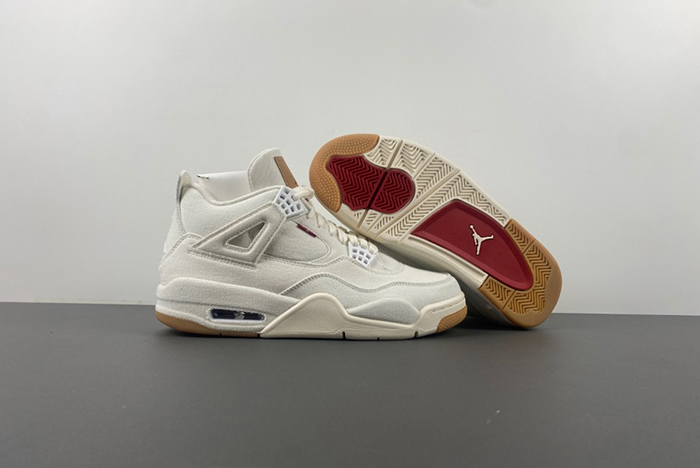 Levi’s x Air Jordan 4 “White” AO2571-100
