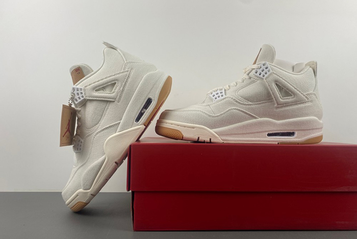 Levi’s x Air Jordan 4 “White” AO2571-100