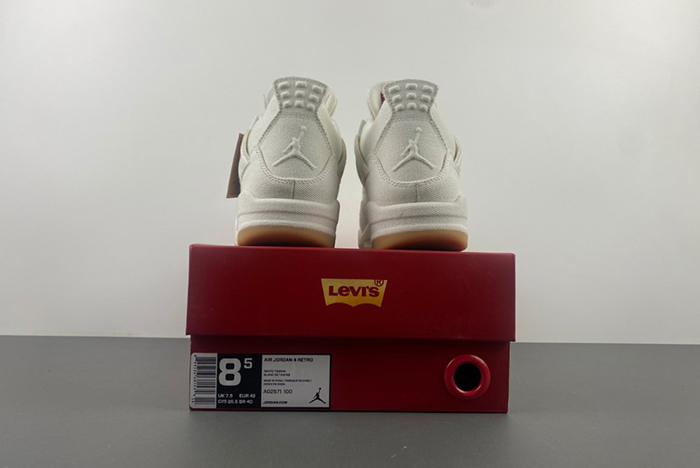 Levi’s x Air Jordan 4 “White” AO2571-100