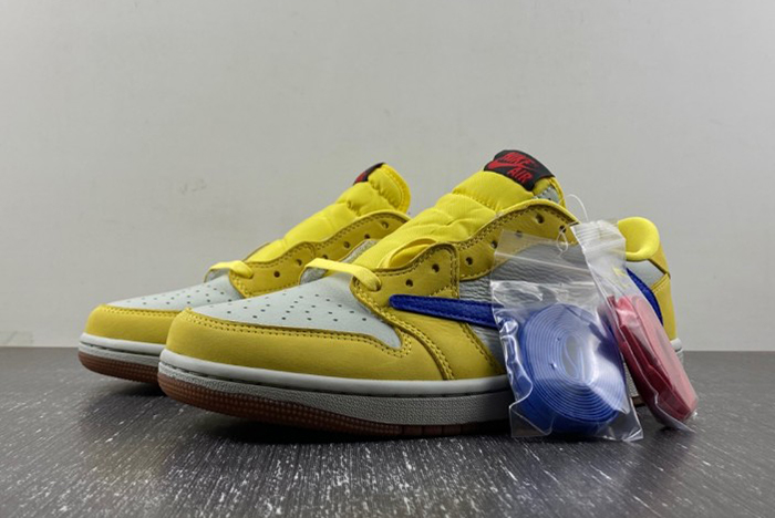 Travis Scott x Air Jordan 1 Low OG “Canary”  DZ4137-700