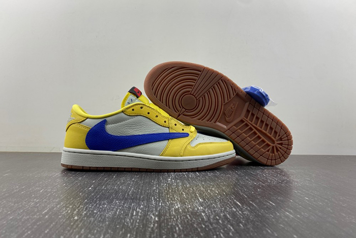 Travis Scott x Air Jordan 1 Low OG “Canary”  DZ4137-700