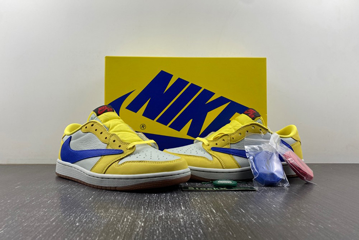 Travis Scott x Air Jordan 1 Low OG “Canary”  DZ4137-700