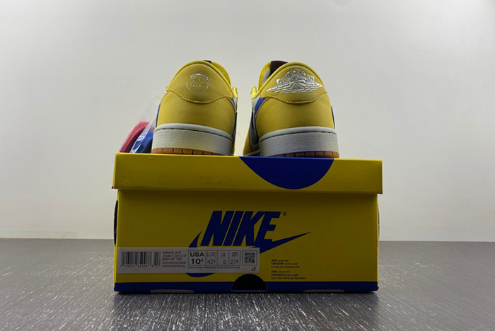 Travis Scott x Air Jordan 1 Low OG “Canary”  DZ4137-700