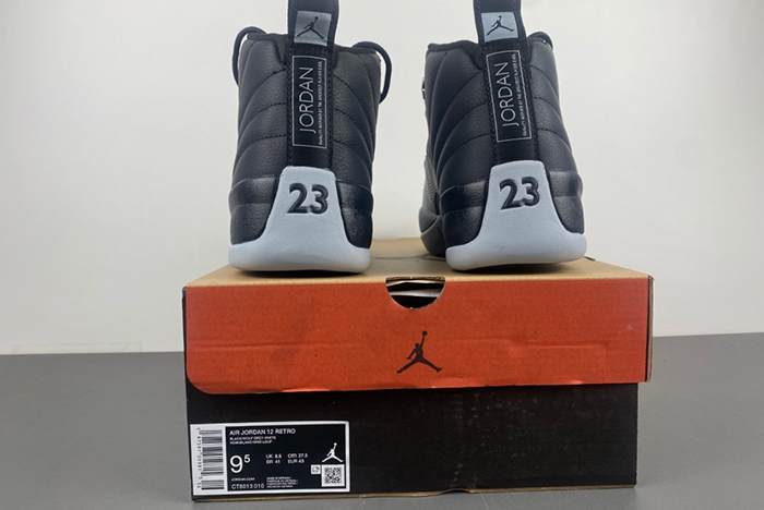 AIR JORDAN 12 “BLACK/WOLF GREY”  CT8013-010
