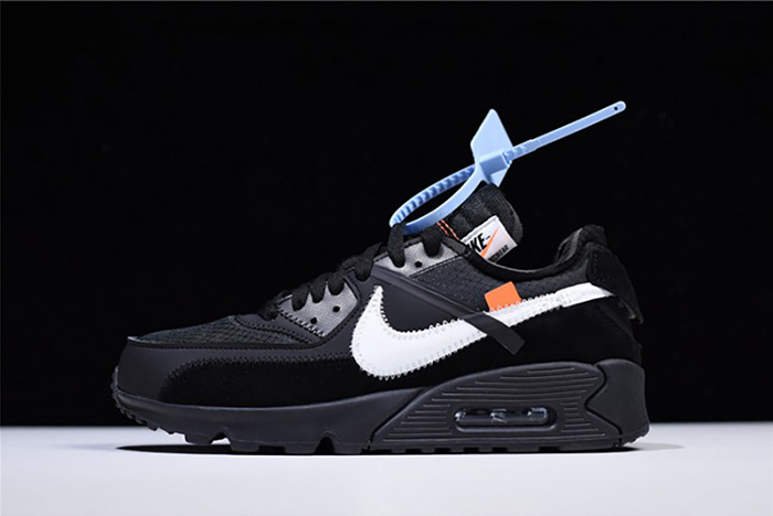 Off-White  Nike Air Max 90 Black Cone White AA7293-001