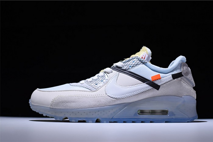 Off-White  x Nike Air Max 90 AM90 THE TEN 10 Sail Muslin Virgil Abloh AA7293-100